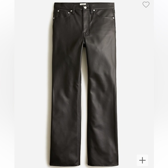 NWT J. Crew High-rise slim demi-boot pant in faux leather - Picture 2 of 6